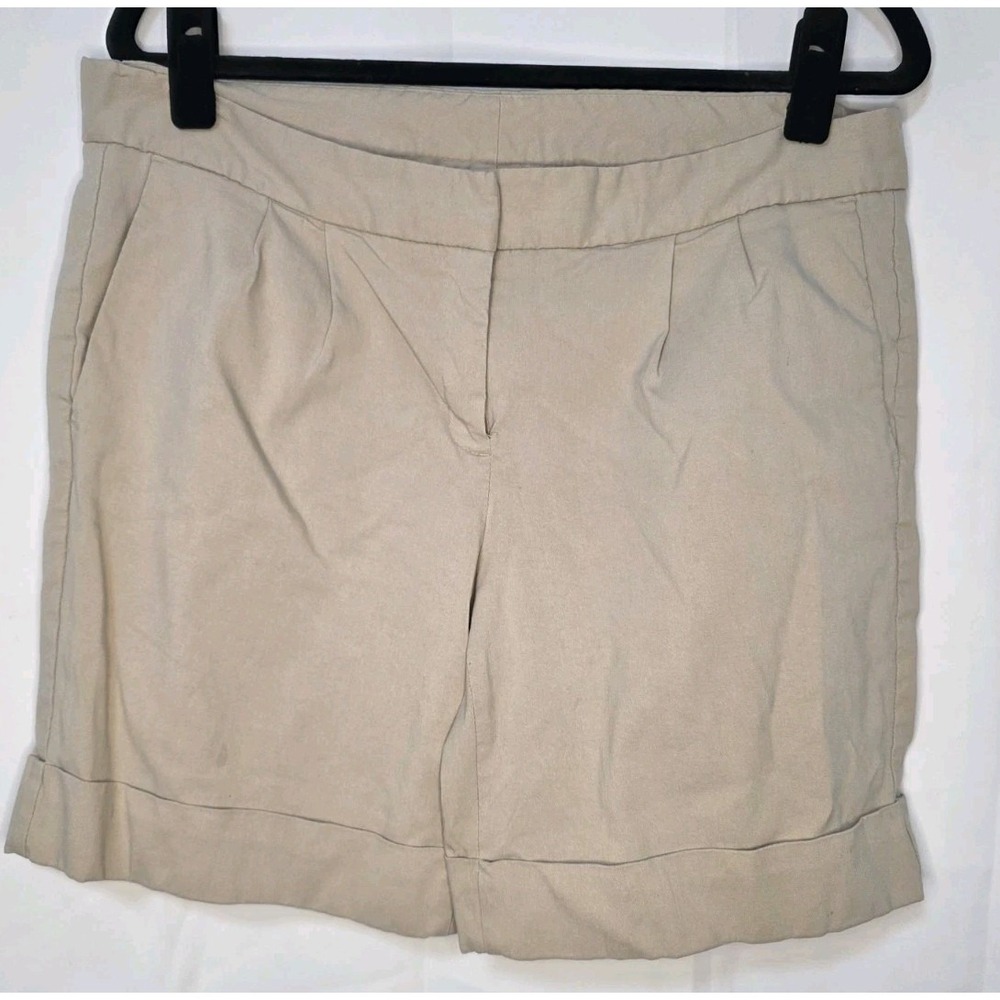 Trixie + Lulu Beige Dress‎ Shorts Sz 12 GUC Preppy Classic Career